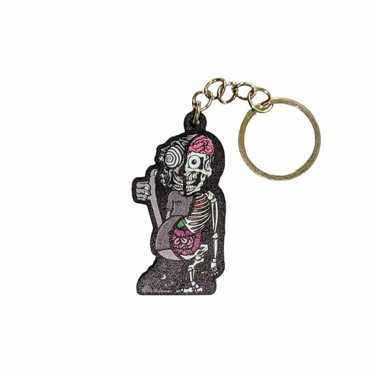 Aaron Brooks Half Baked Silicone Key Chain  Aprox. 1 x 2 in