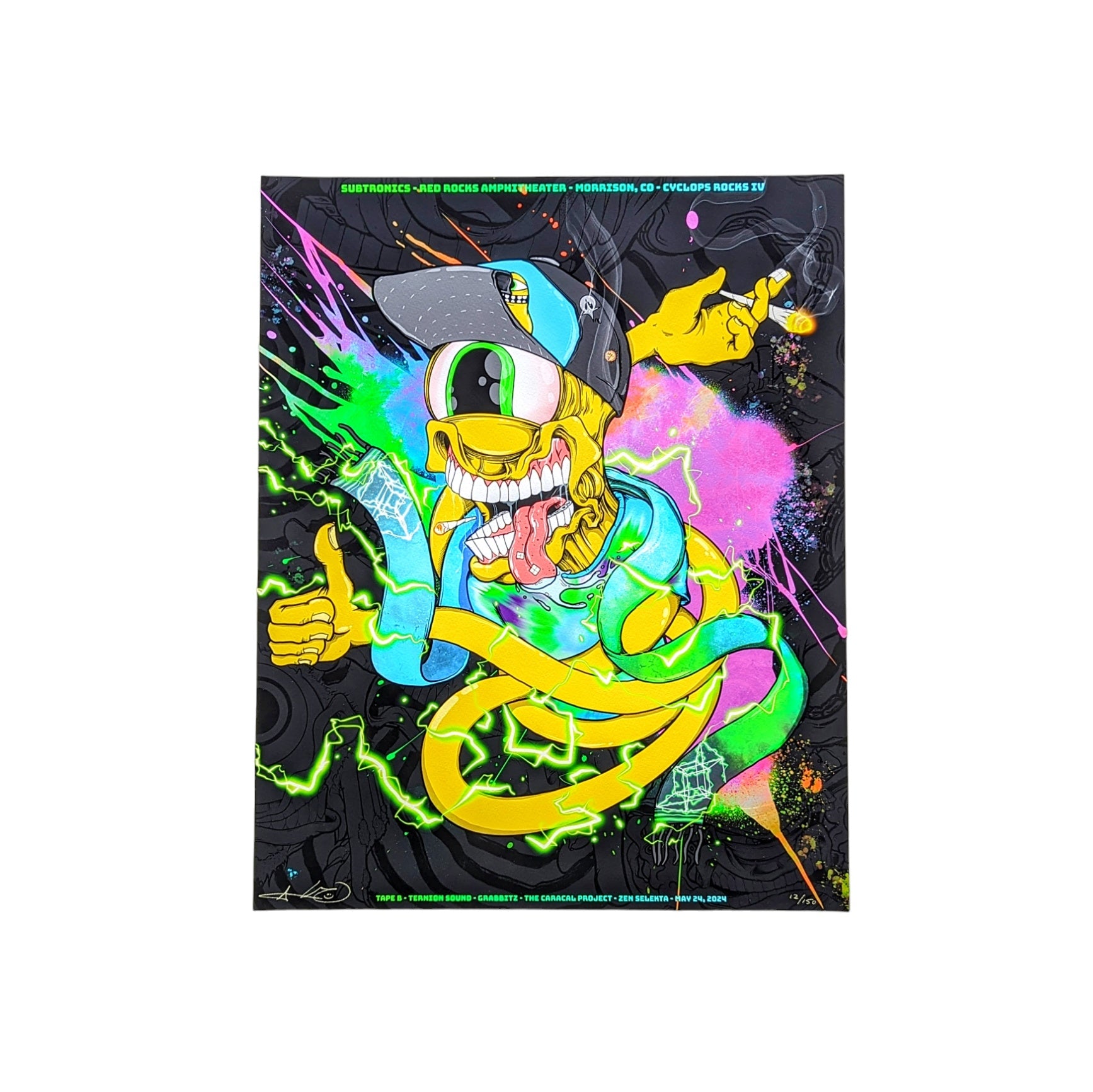 Aaron Brooks "Subtronics Cyclops Rocks IV (5/23 5/24/2024)" Print Su