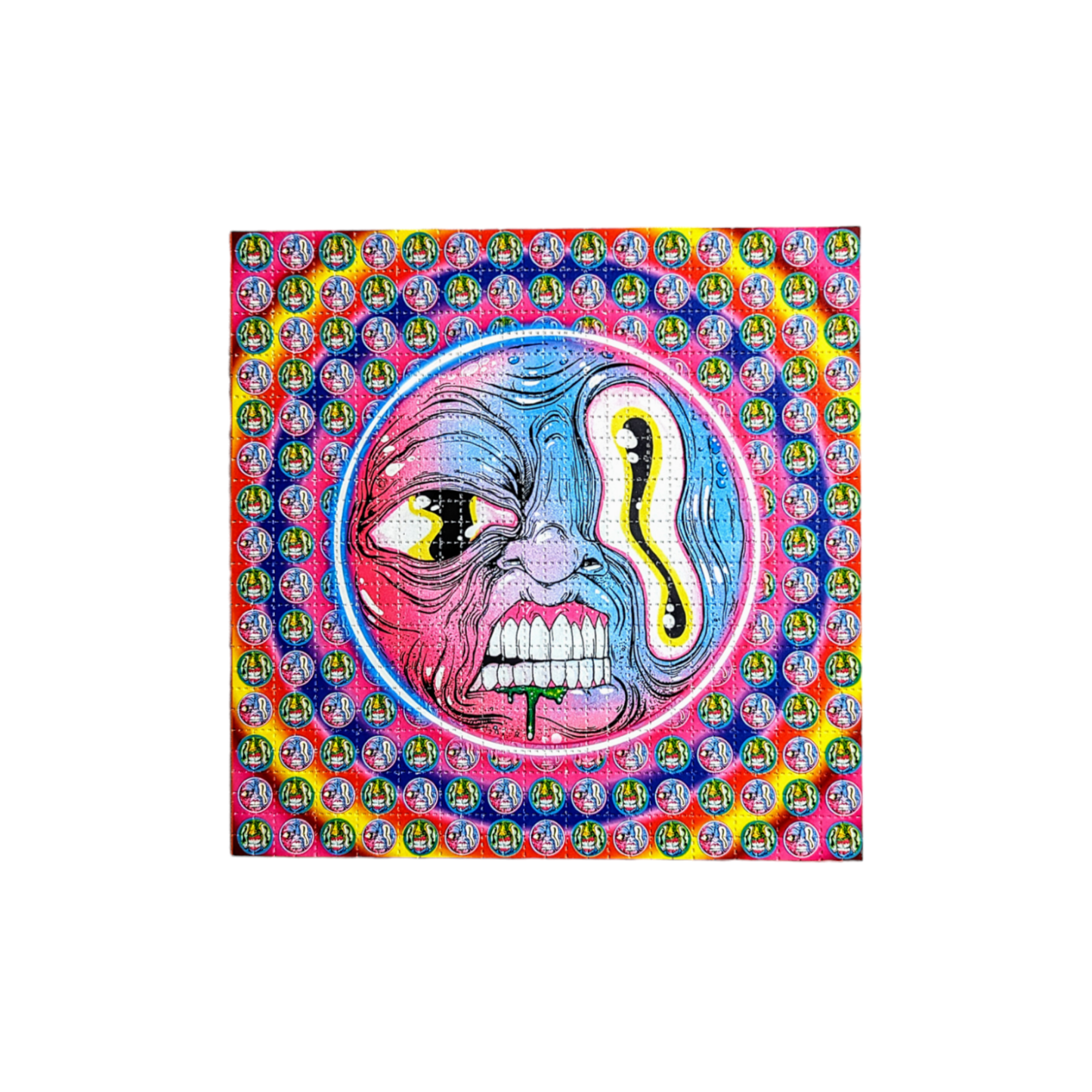 Aaron Brooks  Wonk Eye, 2023 Print on Blotter Paper 7.5 x 7.5 in Edition of 100  Hand Signed + Numbered by the artist. 