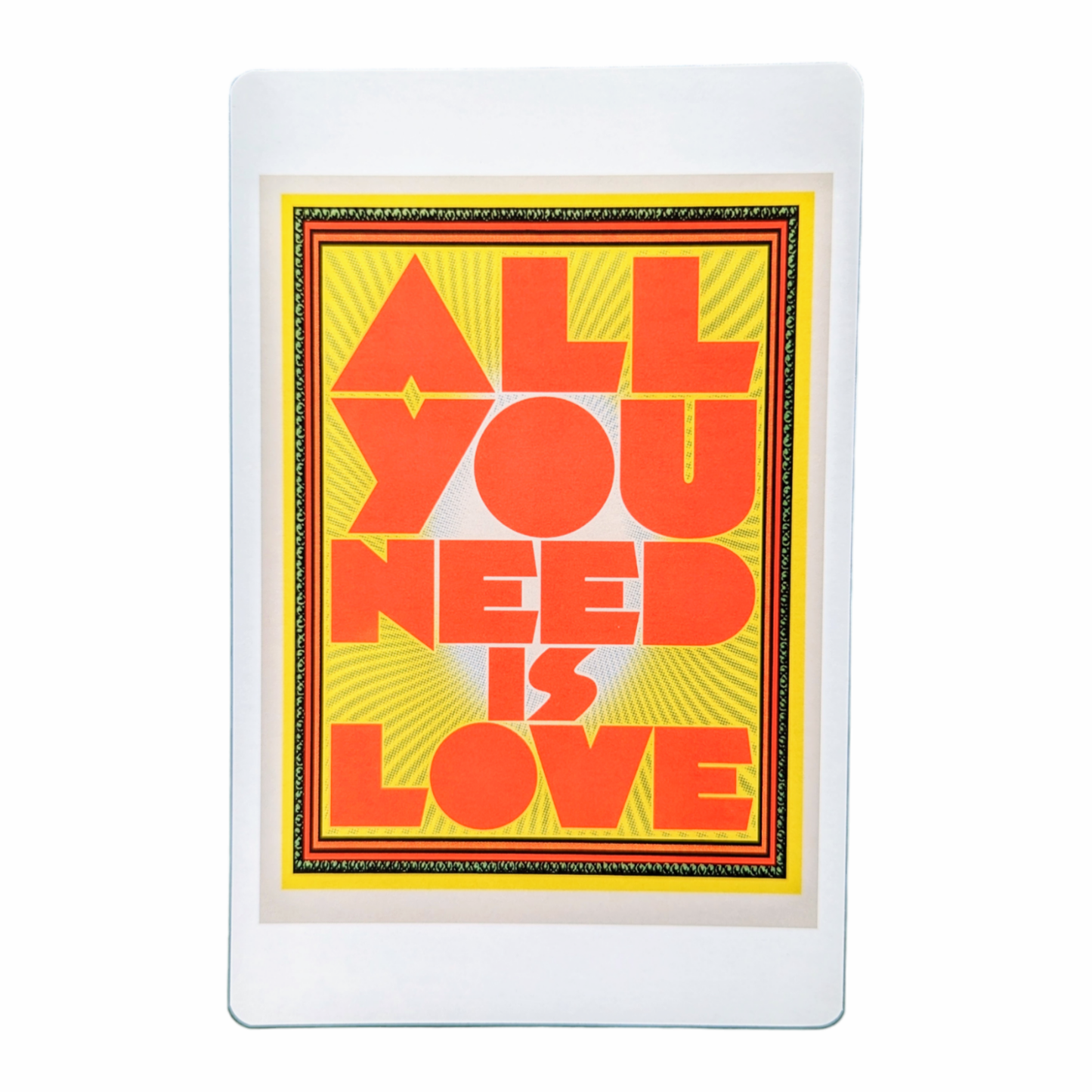 Chuck Sperry All You Need is Love, 2017 Art Card Approx. 8.5 x 5.5 in