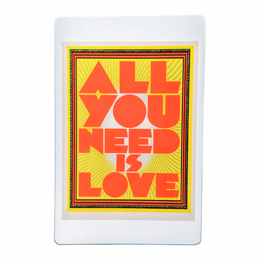 Chuck Sperry All You Need is Love, 2017 Art Card Approx. 8.5 x 5.5 in