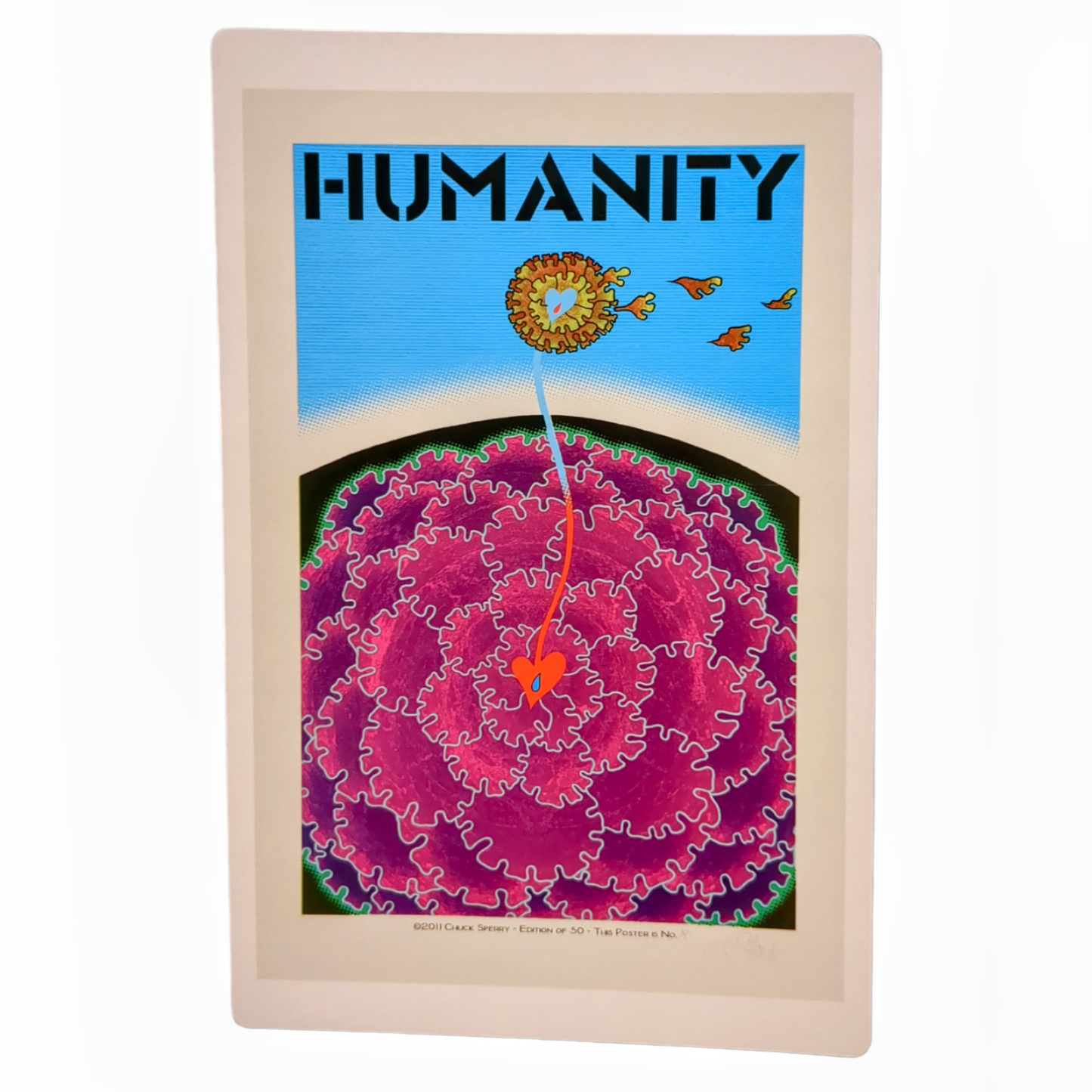 Chuck Sperry Humanity, 2011 Art Card Approx. 8.5 x 5.5 in