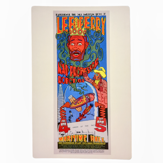 Chuck Sperry Lee "Scratch" Perry Maritime Hall San Francisco, California 1997 Art Card Approx. 8.5 x 5.5 in