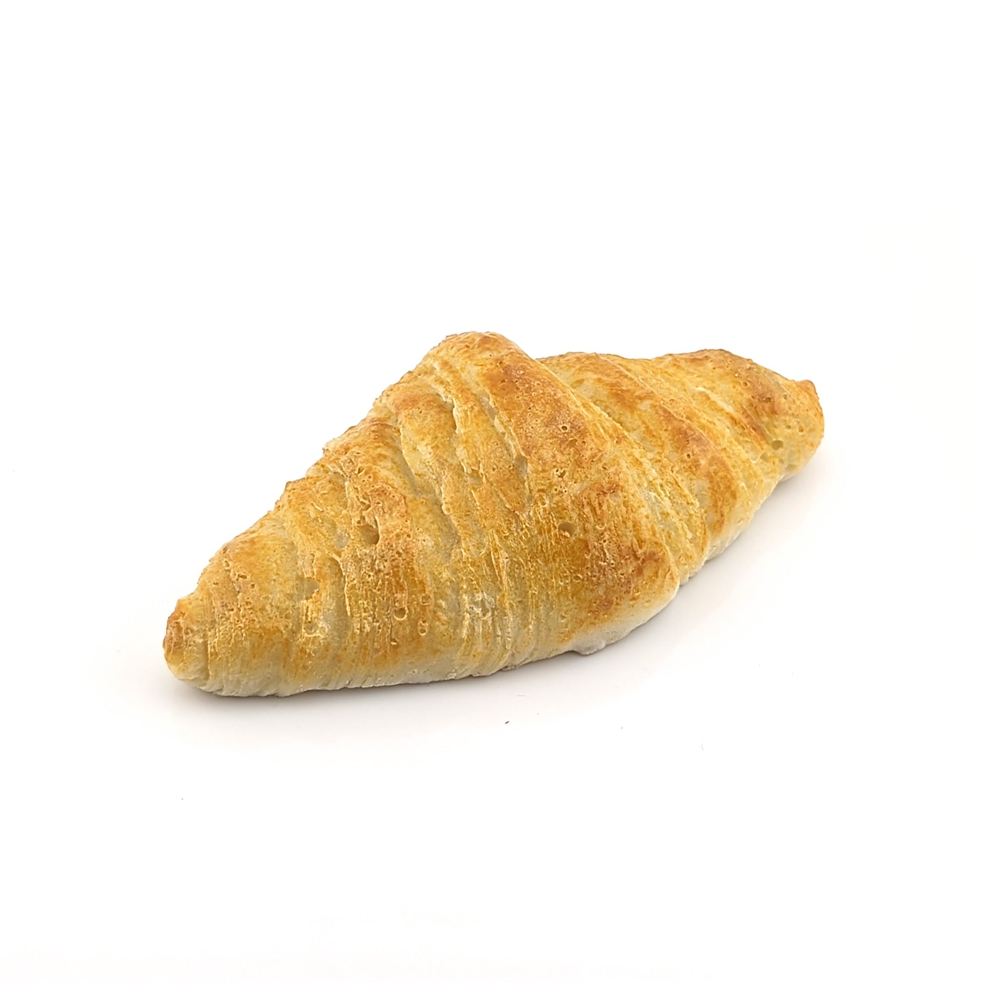 Eriko Kobayashi Croissant, 2024 Glass Sculpture Approx 63 x 24 x 21 mm  From Eriko Kobayashi's Hyper-Realistic Glass Food Series