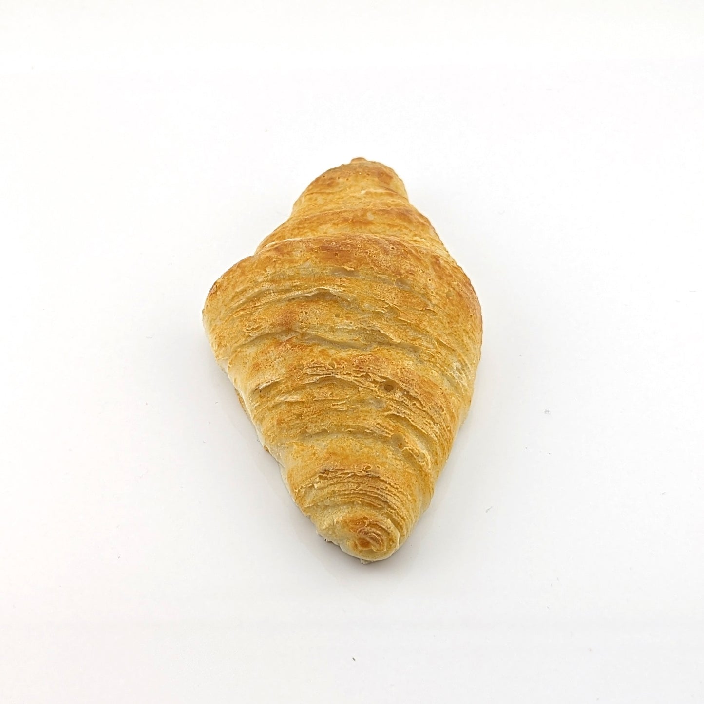 Eriko Kobayashi Croissant, 2024 Glass Sculpture Approx 63 x 24 x 21 mm  From Eriko Kobayashi's Hyper-Realistic Glass Food Series