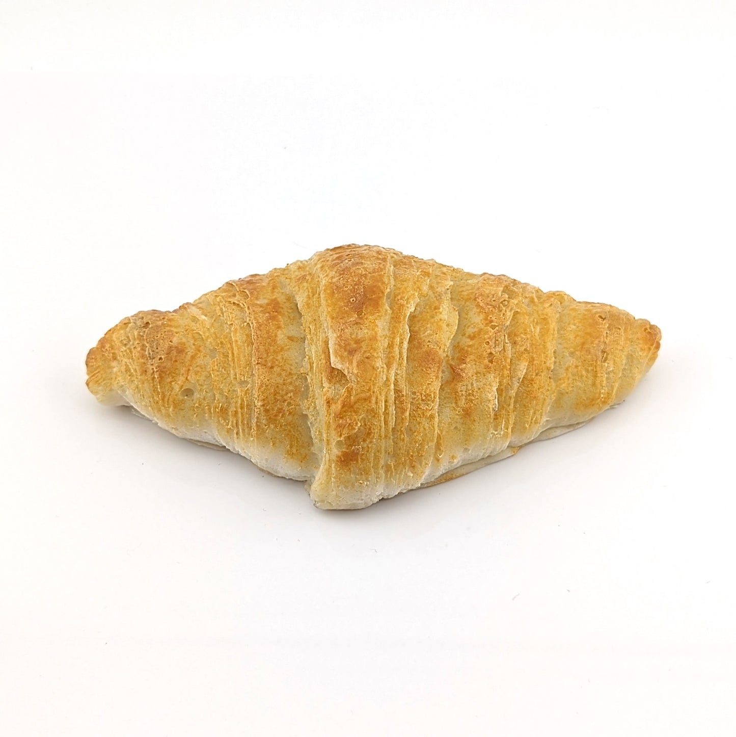 Eriko Kobayashi Croissant, 2024 Glass Sculpture Approx 63 x 24 x 21 mm  From Eriko Kobayashi's Hyper-Realistic Glass Food Series