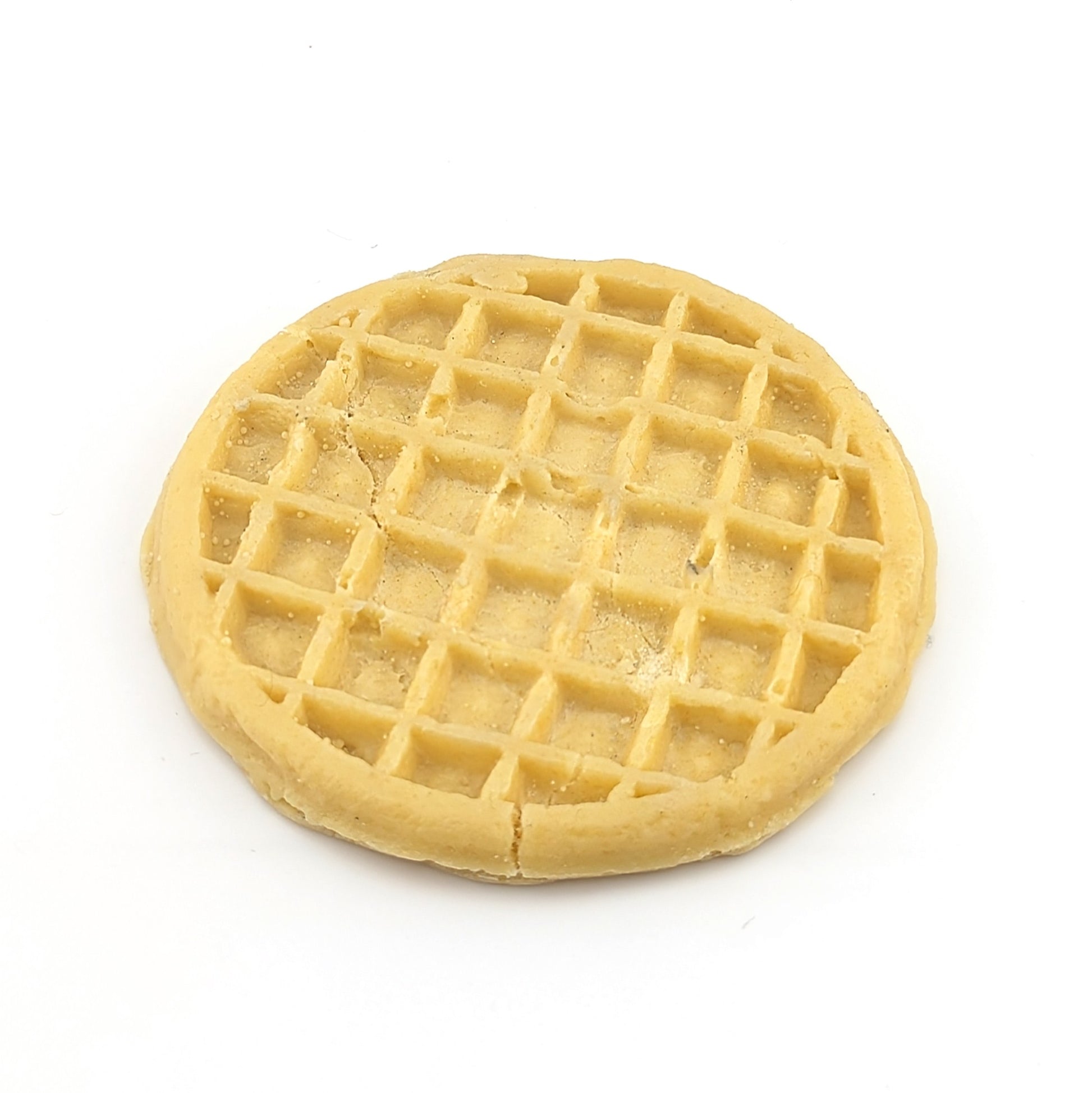 Eriko Kobayashi Eggo Waffle, 2024 Glass Sculpture Approx 86 x 8 mm  From Eriko Kobayashi's Hyper-Realistic Glass Food Series