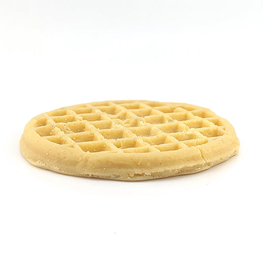 Eriko Kobayashi Eggo Waffle, 2024 Glass Sculpture Approx 86 x 8 mm  From Eriko Kobayashi's Hyper-Realistic Glass Food Series