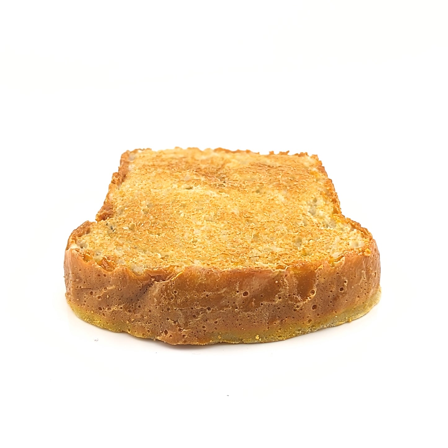 Eriko Kobayashi Toast, 2024 Glass Sculpture Approx 103 x 101 x 23 mm  From Eriko Kobayashi's Hyper-Realistic Glass Food Series