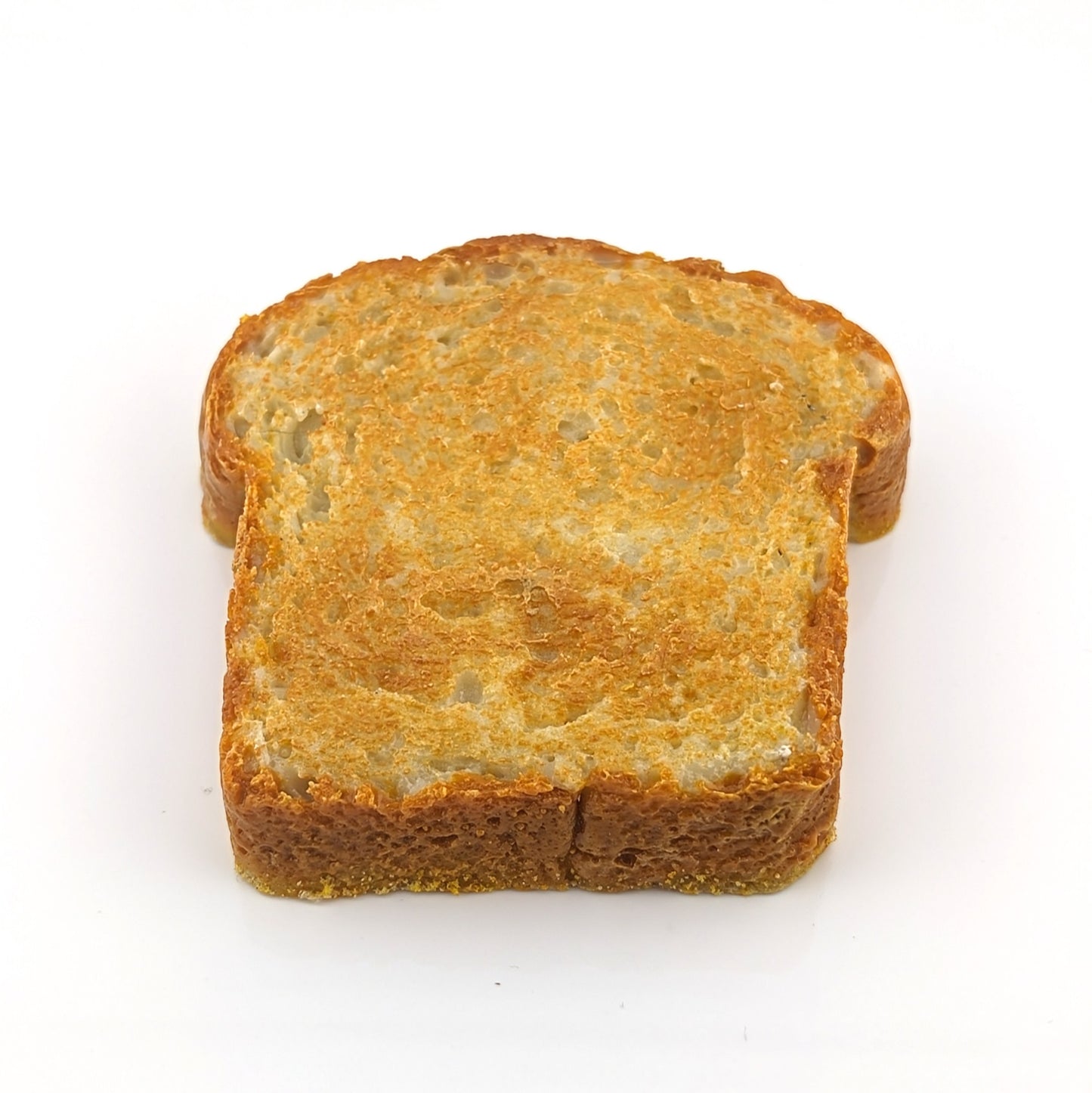 Eriko Kobayashi Toast, 2024 Glass Sculpture Approx 103 x 101 x 23 mm  From Eriko Kobayashi's Hyper-Realistic Glass Food Series