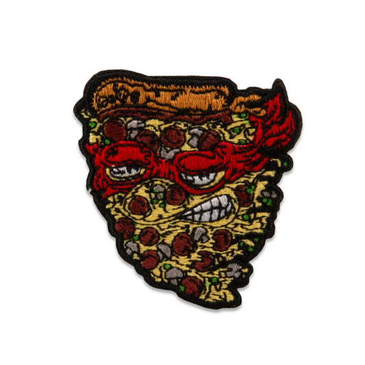 Vincent Gordon x Grassroots Pizza Red Patch  - 2.5" tall - Embroidered - Iron-On Adhesive - Limited Edition of 100