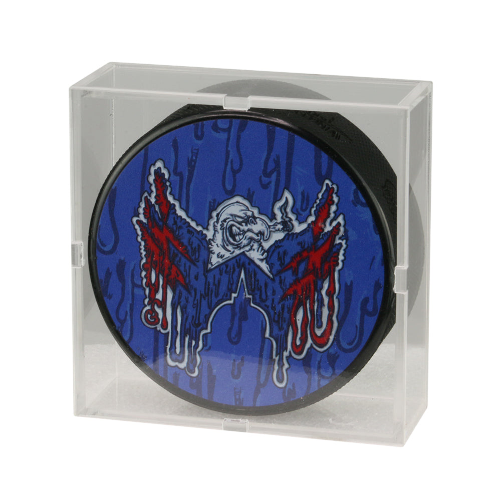 Vincent Gordon x Grassroots Hashington Hockey Puck - Regulation Size, - Double-Sided Artwork, - Clear Display Case, - Limited Edition of 75.