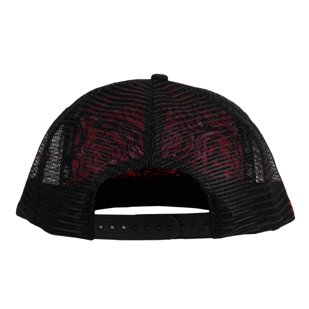 Aaron Brooks x Grassroots Eazy Bertha V Dye Mesh Snapback Hat  - Mesh Side / Rear Panels,  - Embroidered Artwork, - Sublimated Design,  - Limited Edition of 420.