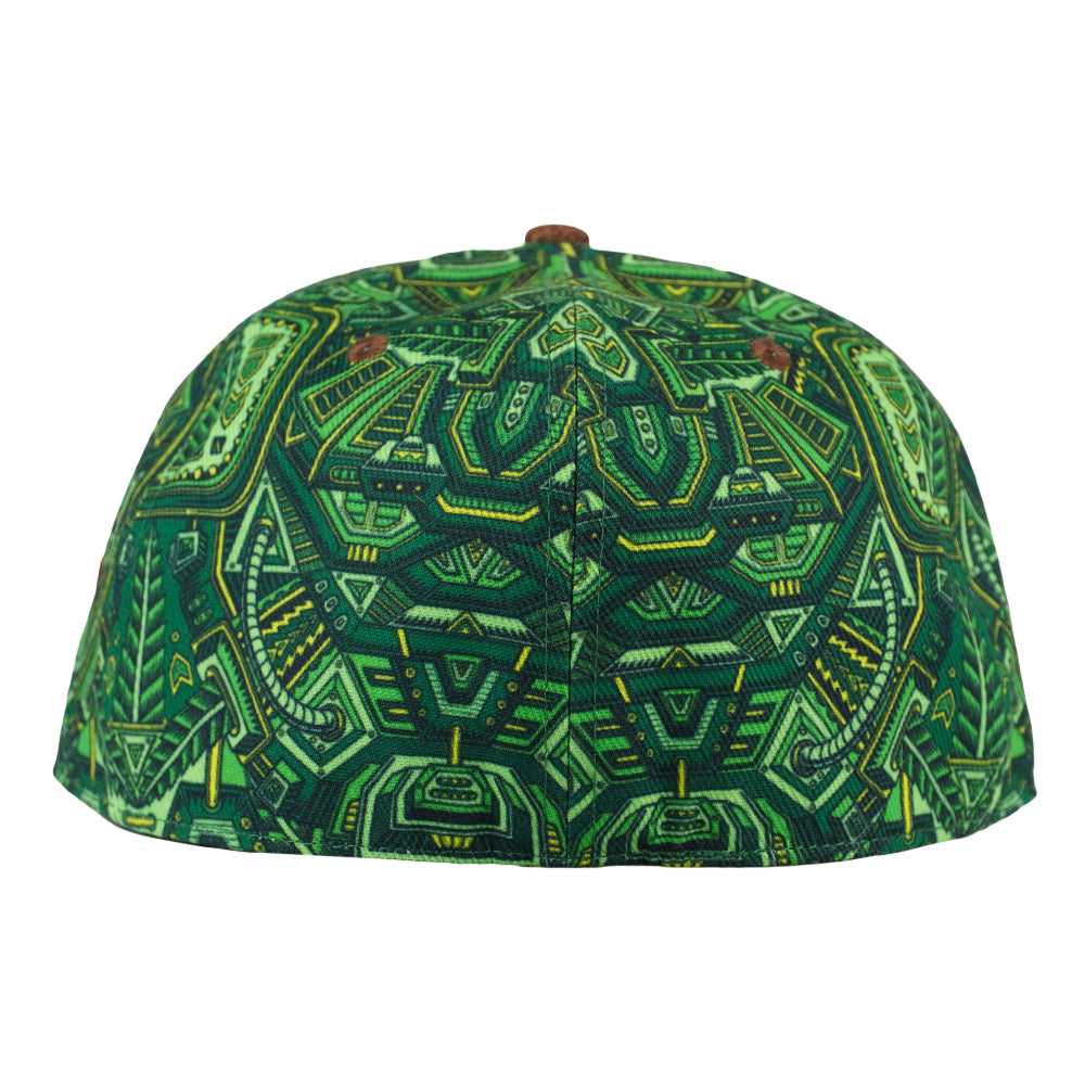 Chris Dyer x Grassroots Nugatron Fitted Hat  - Sublimation Printing - Embroidered Artwork - Pearl Hemp Brim - Square Brim - Satin Lining - Stash Pocket - Limited Edition of 210