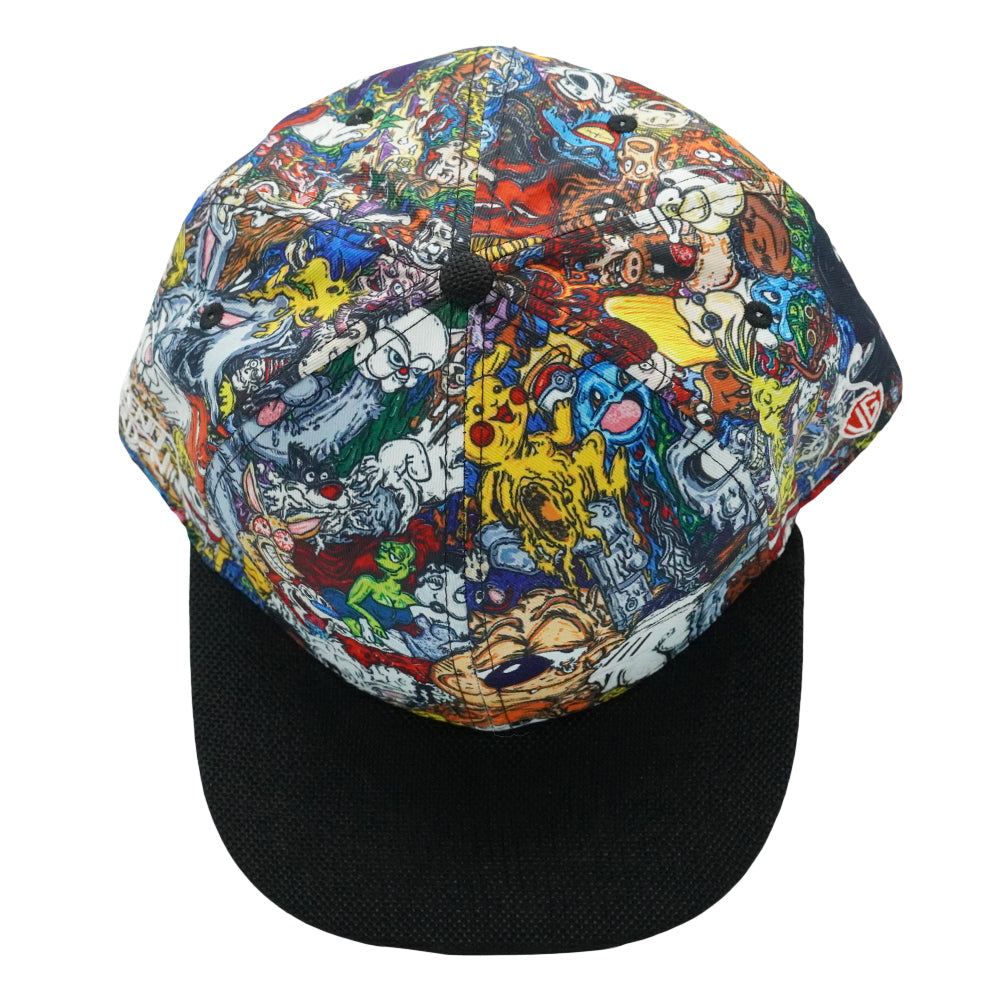 Vincent Gordon Cartoon Gumbo Fitted Hat - Sublimation Printing - Pearl Hemp Square Brim - Satin Lining - Stash Pocket - Fitted Closure - Limited Edition of 300