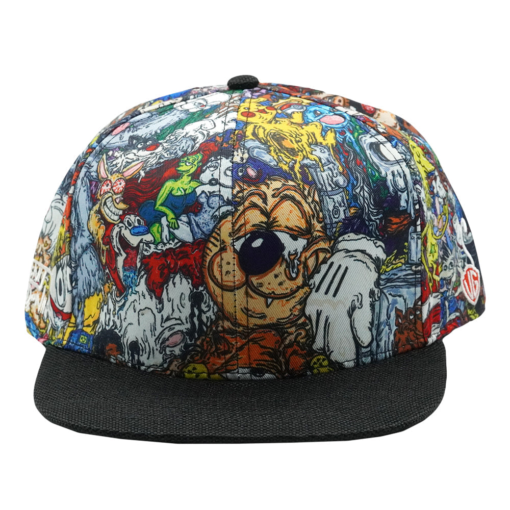 Vincent Gordon Cartoon Gumbo Fitted Hat - Sublimation Printing - Pearl Hemp Square Brim - Satin Lining - Stash Pocket - Fitted Closure - Limited Edition of 300