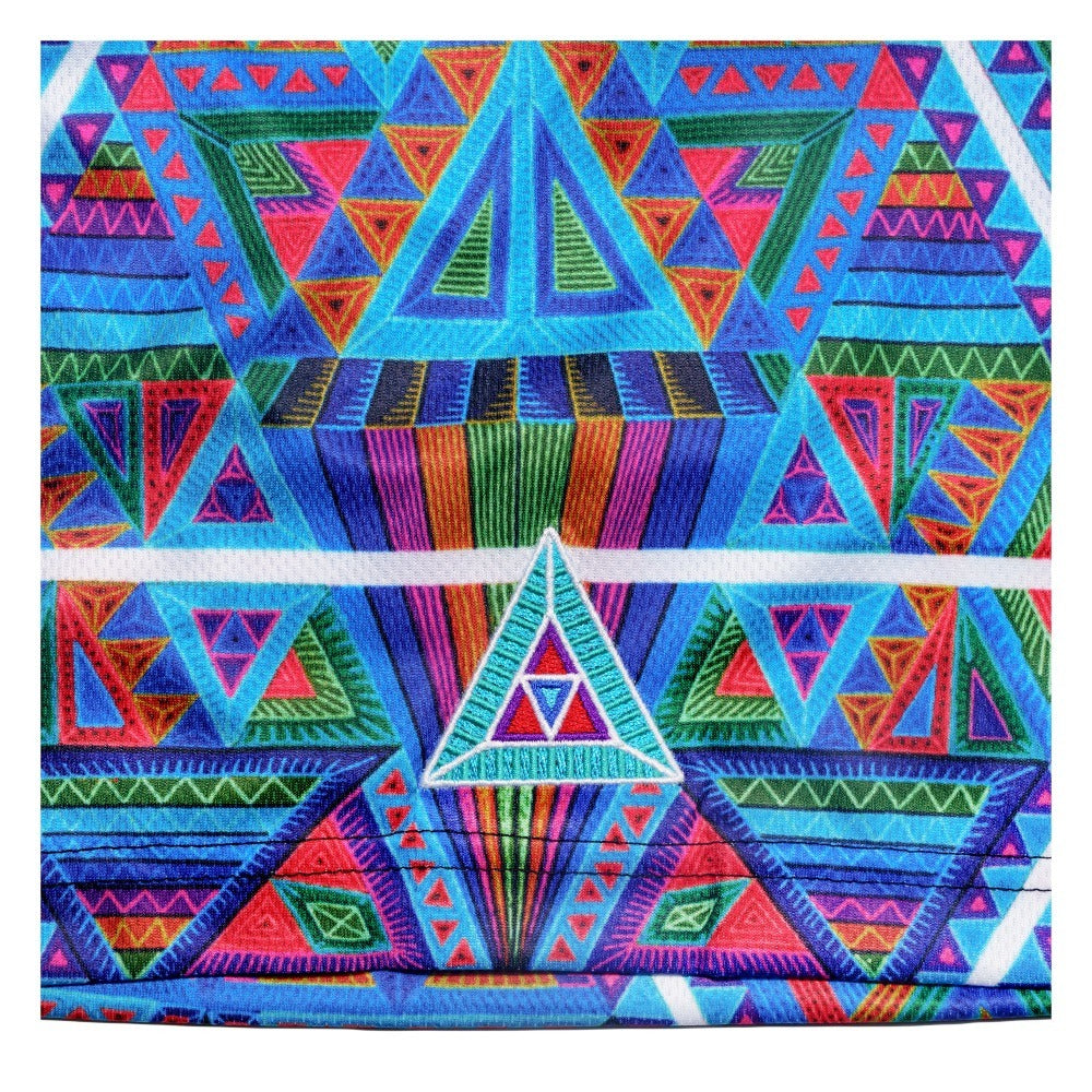 Chris Dyer x Grassroots DMT Triangles Blue Mesh Shorts  - Sublimation Printing - Limited Edition of 200