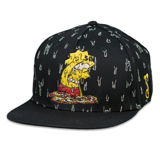 Vincent Gordon x Wookerson  x Grassroots L is for Lisa Fitted Hat  - Fine Hemp Front Panels & Brim - Sublimation Printing - Embroidered Artwork - Square Brim - Satin Lining  - Stash Pocket - Fitted Closure - Limited Edition of 300