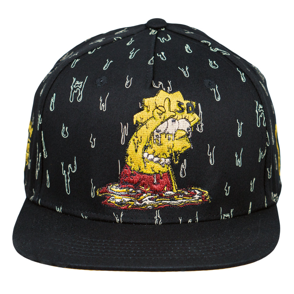 Vincent Gordon x Wookerson  x Grassroots L is for Lisa Fitted Hat  - Fine Hemp Front Panels & Brim - Sublimation Printing - Embroidered Artwork - Square Brim - Satin Lining  - Stash Pocket - Fitted Closure - Limited Edition of 300