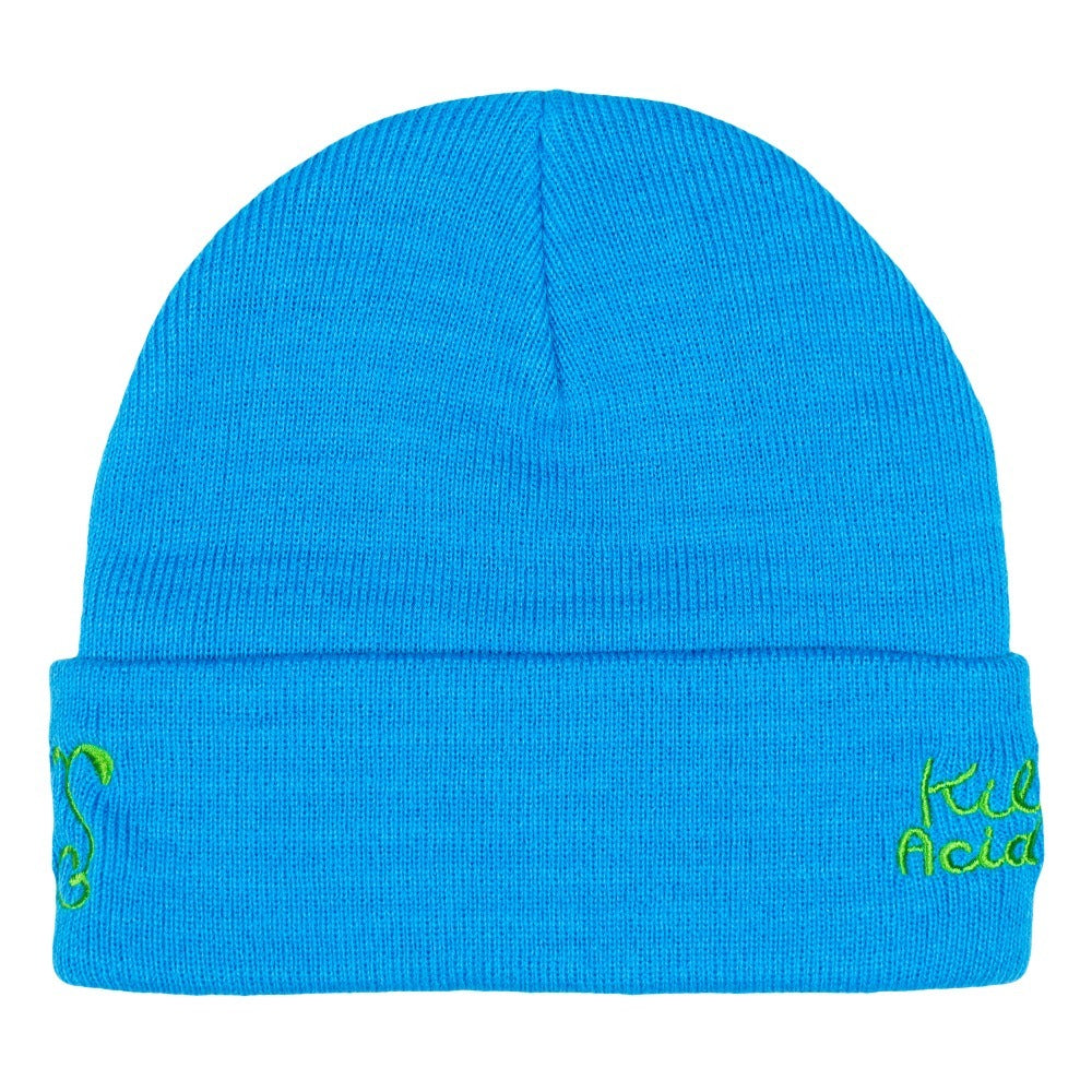 Killer Acid x Grassroots Mushroom Blue Cuff Beanie