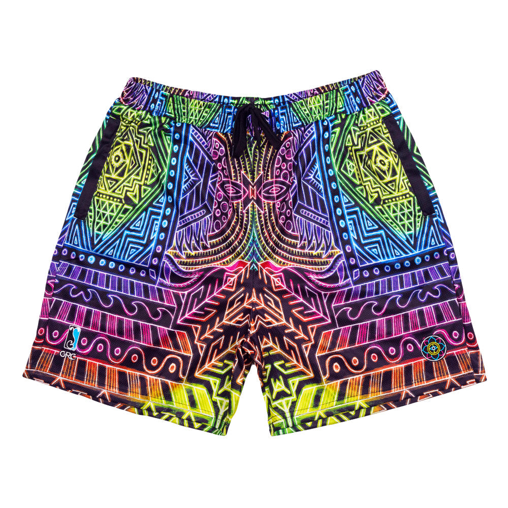 Chris Dyer x Grassroots Heavens Door Rainbow Mesh Shorts