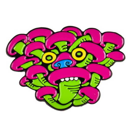 Killer Acid x Grassroots Mushroom Pink Cluster Pin