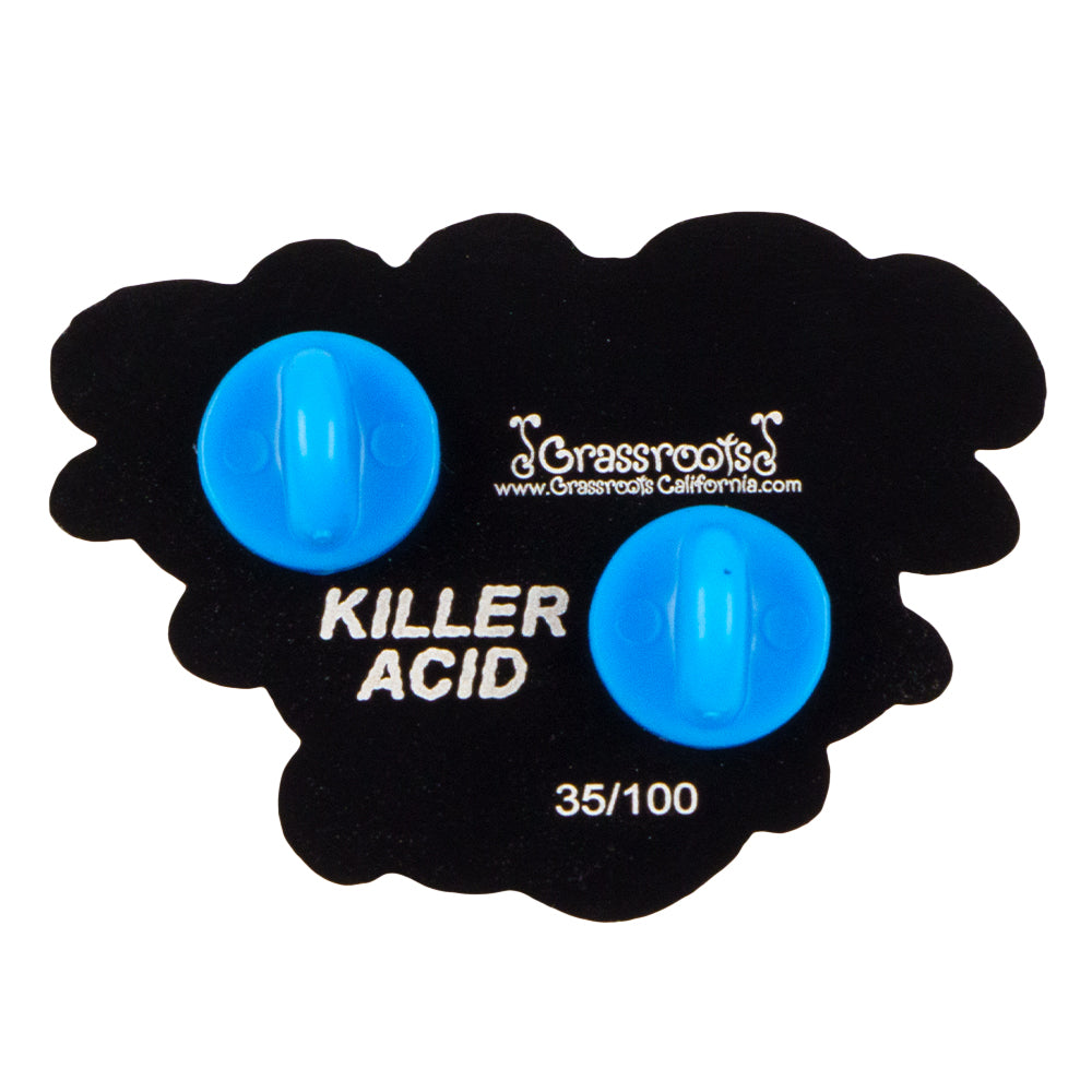 Killer Acid x Grassroots Mushroom Pink Cluster Pin
