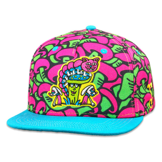Killer Acid x Grassroots Mushroom Pink Snapback Hat
