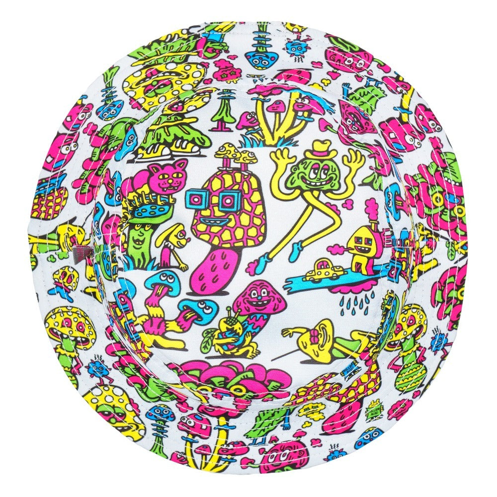 Killer Acid x Grassroots Mushroom Friends Reversible Bucket Hat