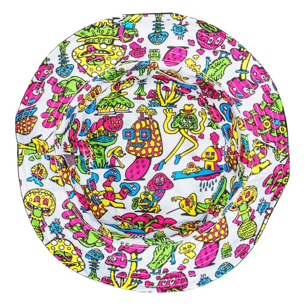 Killer Acid x Grassroots Mushroom Friends Reversible Bucket Hat