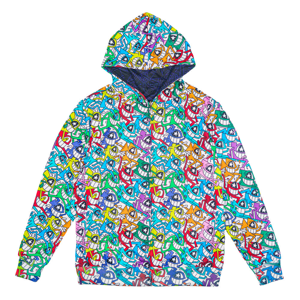 El Pez x Grassroots Smile Reversible Zip Up Hoodie
