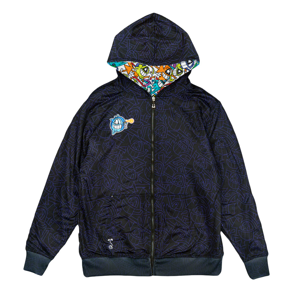 El Pez x Grassroots Smile Reversible Zip Up Hoodie