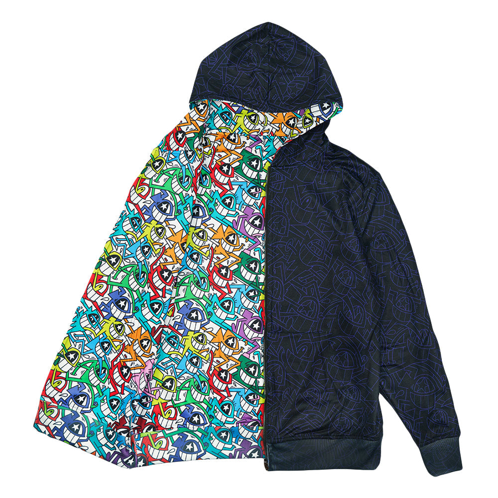 El Pez x Grassroots Smile Reversible Zip Up Hoodie