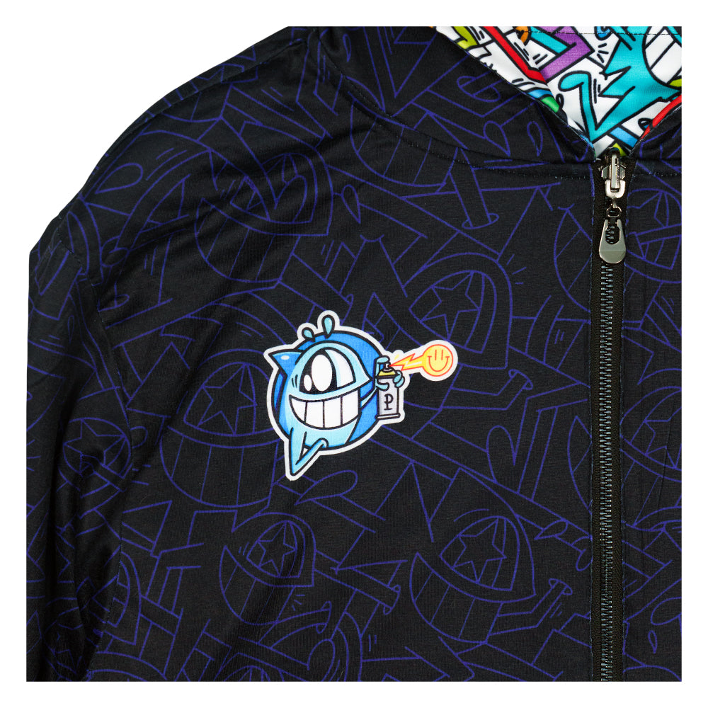El Pez x Grassroots Smile Reversible Zip Up Hoodie