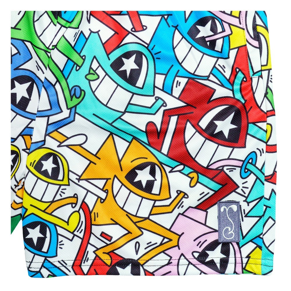El Pez x Grassroots Smile Mesh Shorts