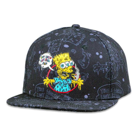 Vincent Gordon x Wookerson x Grassroots Bart Black Snapback Hat