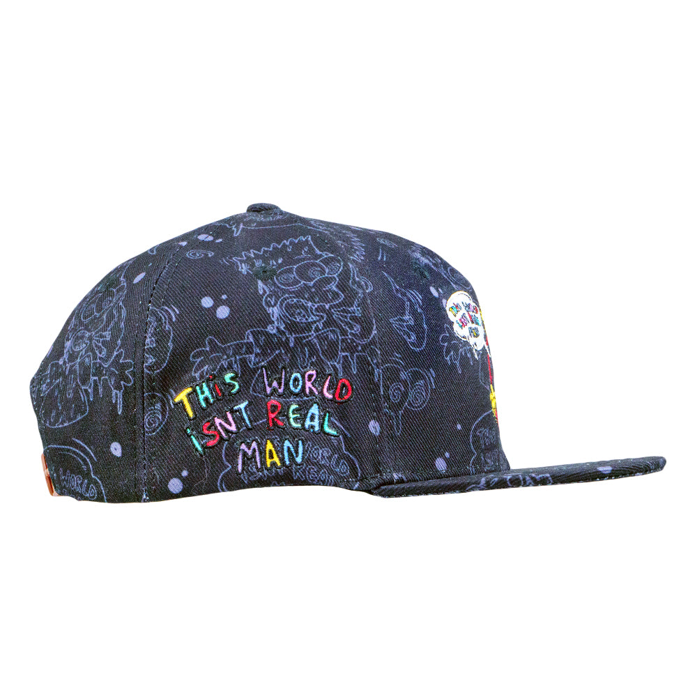 Vincent Gordon x Wookerson x Grassroots Bart Black Snapback Hat