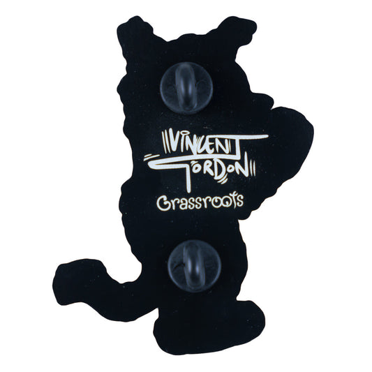 Vincent Gordon x Grassroots Dead Cats Yellow Cat Pin