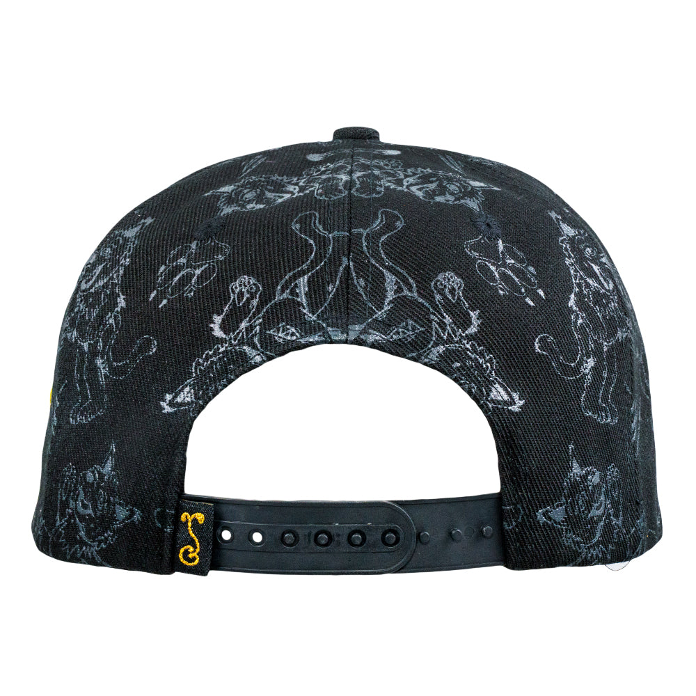 Vincent Gordon x Grassroots Dead Cats Black Kids Snapback Hat