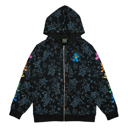 Vincent Gordon x Grassroots Dead Cats Black Zip Up Hoodie