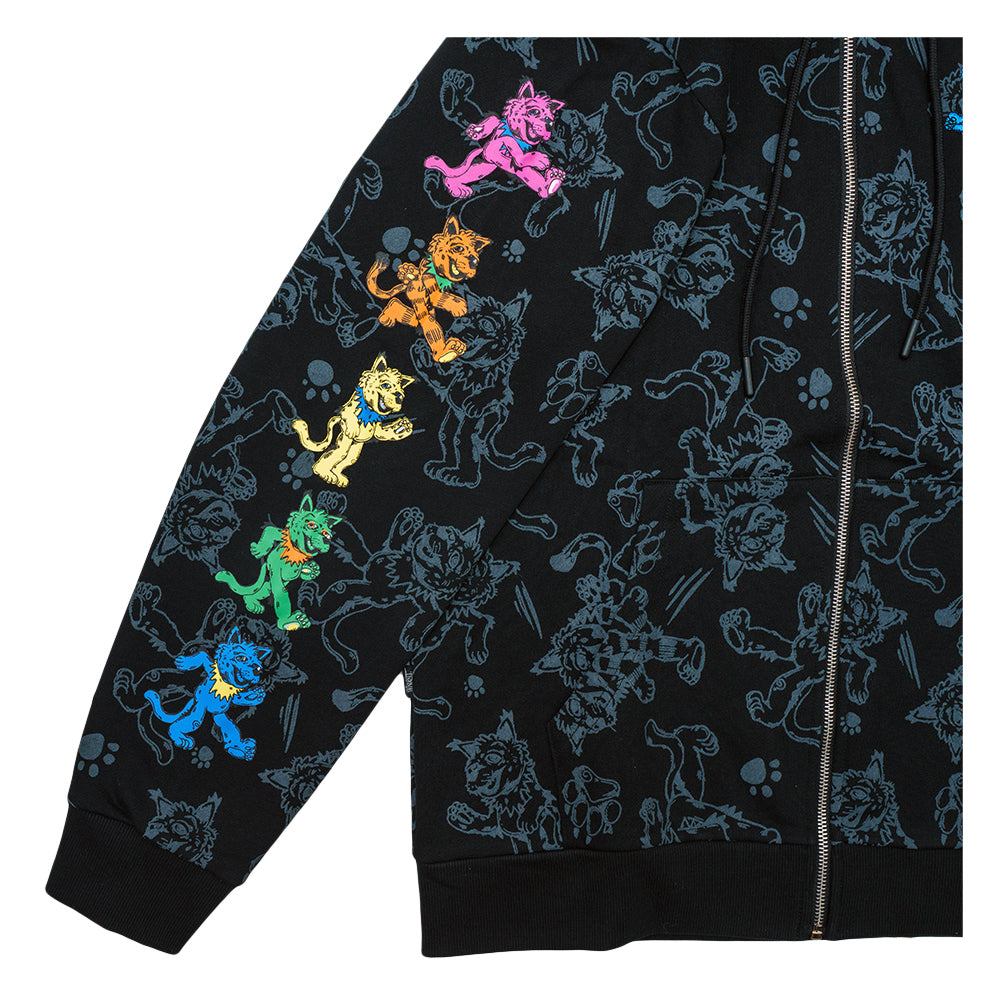 Vincent Gordon x Grassroots Dead Cats Black Zip Up Hoodie