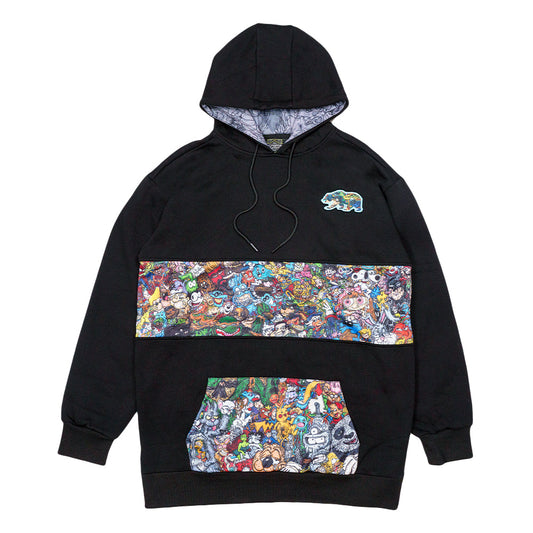 Vincent Gordon x Grassroots Cartoon Gumbo Black Tall Pullover Hoodie