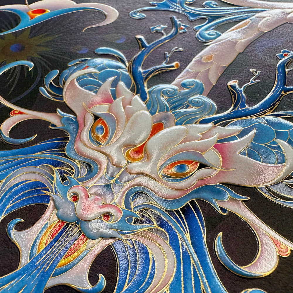 James Jean Year of the Dragon, 2024 Archival Print on Cotton Rag Paper Print:  24-1/4 x 20-1/4 in | Image and border: 22-1/16 x 17-5/8 in Edition of XXX  Hand Signed + Numbered by the artist.