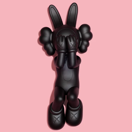 KAWS HOLIDAY INDONESIA Accomplice (Black), 2023 Vinyl figure 11.5 in  Certificated NFC chip of authenticity. Accompanied by original artist packaging. Published by DING DONG Takuhaibin (DDT Store).