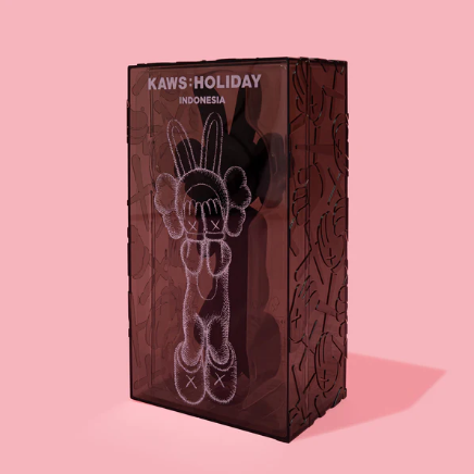 KAWS HOLIDAY INDONESIA Accomplice (Black), 2023 Vinyl figure 11.5 in  Certificated NFC chip of authenticity. Accompanied by original artist packaging. Published by DING DONG Takuhaibin (DDT Store).