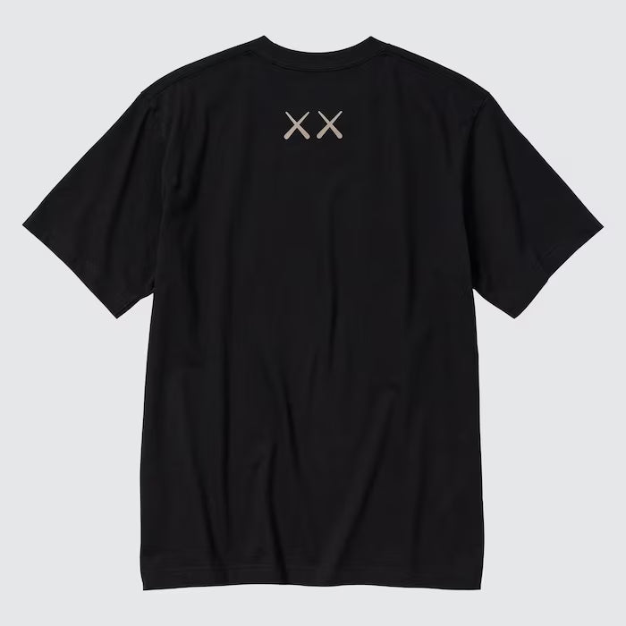 KAWS x UNIQLO Short Sleeve Tee Shirt - Black Body: 100% Cotton Unisex Crew neck and long sleeve
