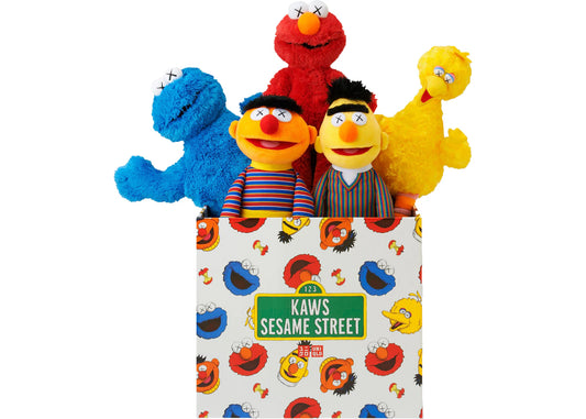 KAWS x Sesame Street x Uniqlo Plush Box Set