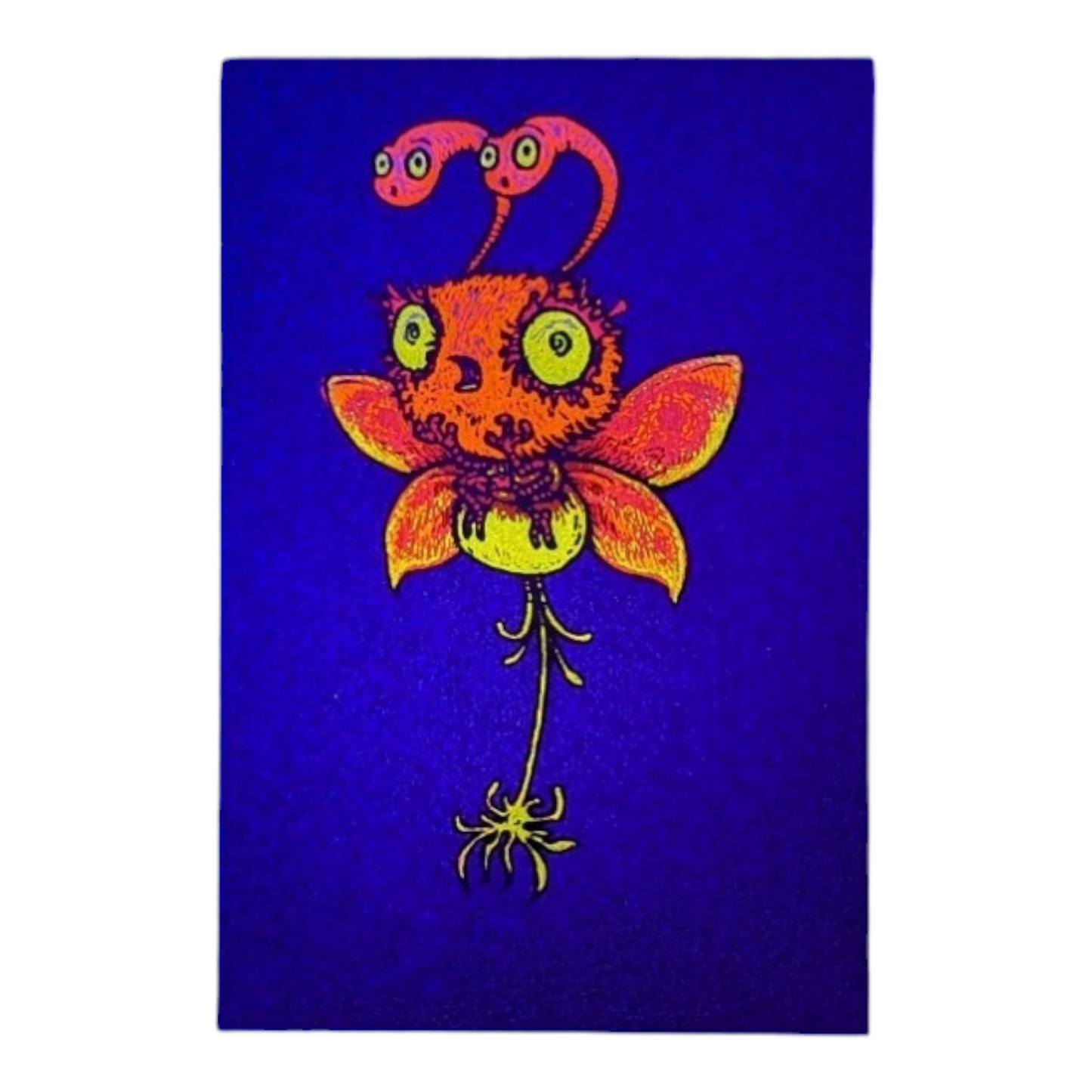 Marq Spusta Bumble Bee (Dark Blue Shimmer), 2013 Screen print  3 x 2 in  Plate signed