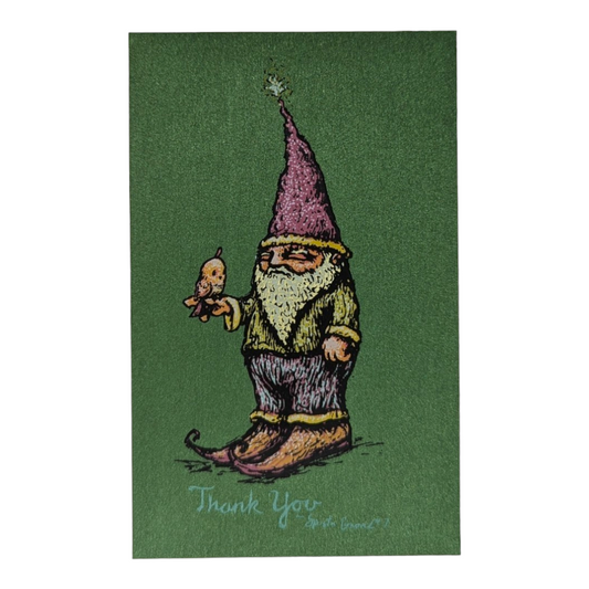 Marq Spusta Gnome #7 (Green), 2014 Screen print  5 x 3 in  Plate signed