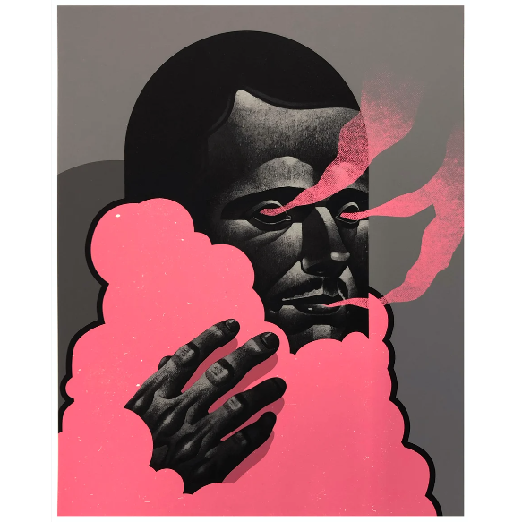 Michael Reeder Cloud Diver (Pink), 2023 Archival Digital Print on Cotton Rag 300GSM 8 x 10 in Edition of 763  Hand Signed & Numbered by the artist. Accompanied by Certificate of Authenticity and original artist packaging. Published by Status Medium. 